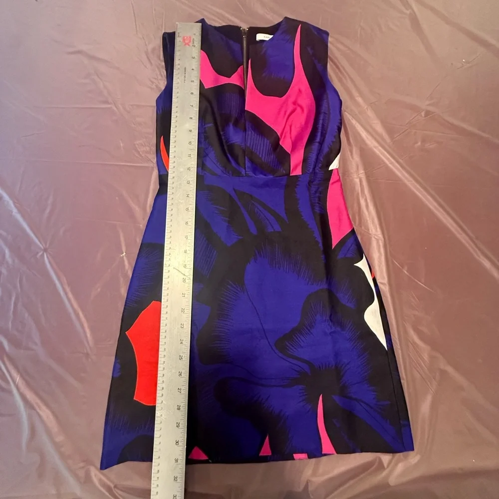 DVF Yvette Silk Blend Sleeveless Floral Black Mini Dress Size 0/XS MSRP $495 - Picture 8 of 10